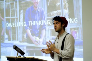 Breaking Bubbles delegate presenting