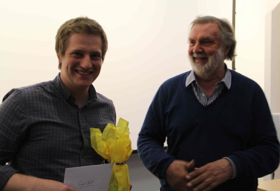 Simon Holt receives the David Pick Documentary Prize.